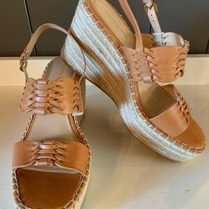 Veronica Beard Riya Leather  Espadrilles